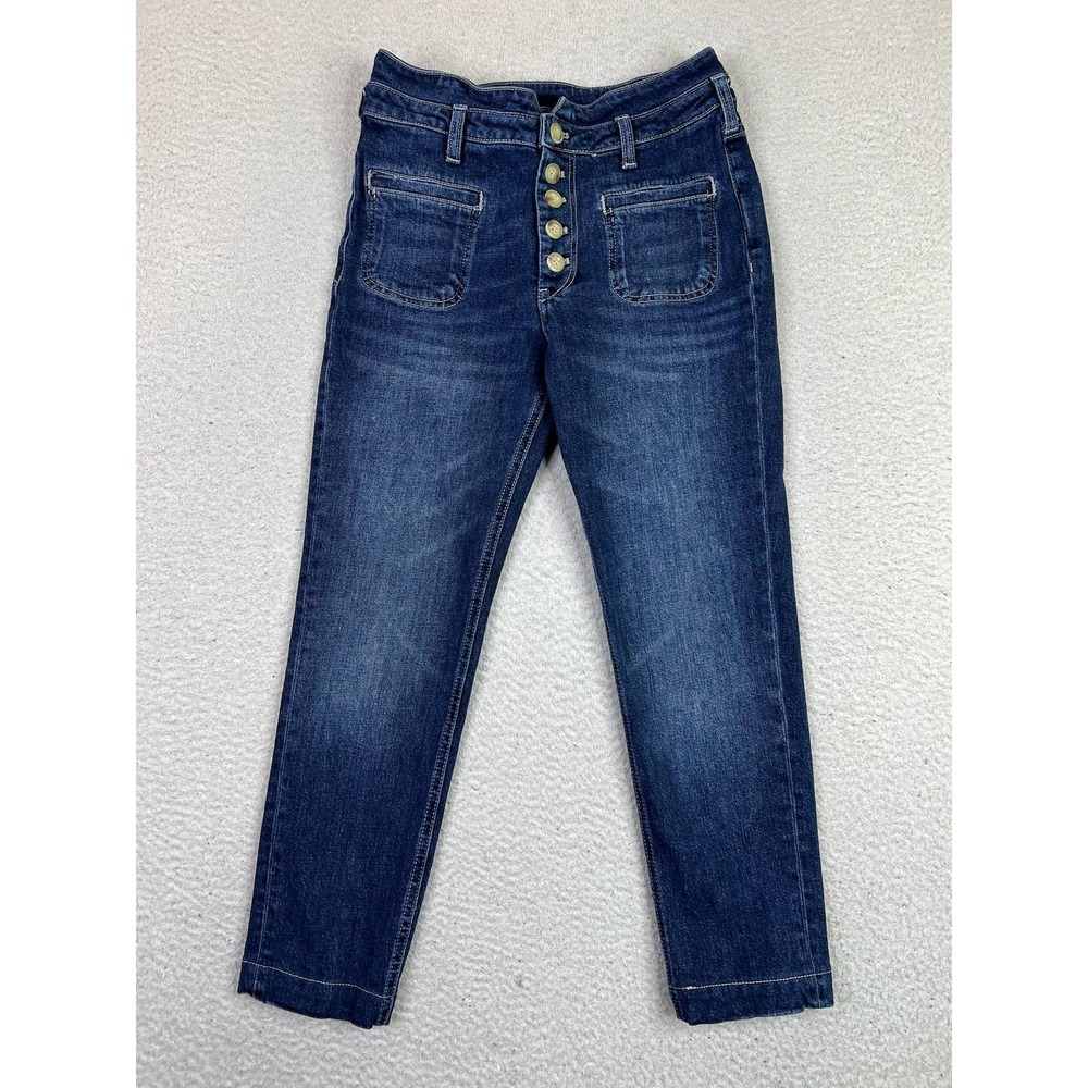 Pilcro‎ and the Letterpress Anthropologie Jeans Womens 25P Blue High Rise Slim